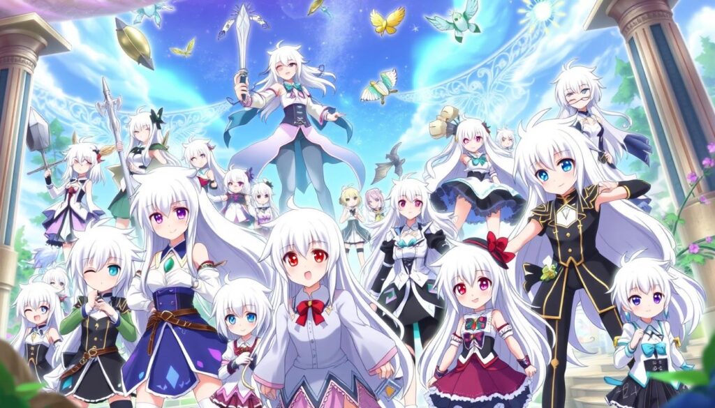 White Haired Anime Characters