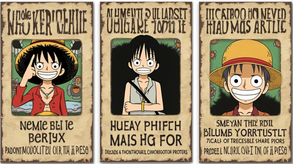 One Piece Wanted Posters