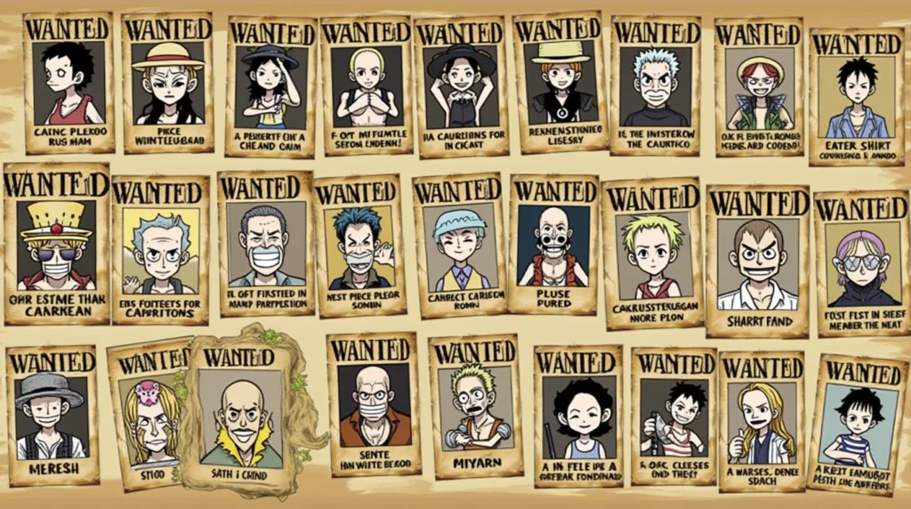 One Piece Wanted Posters