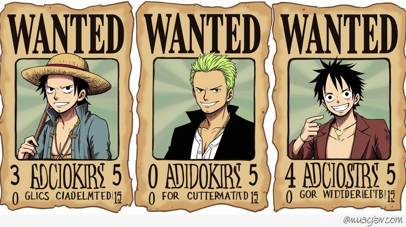 One Piece Wanted Posters