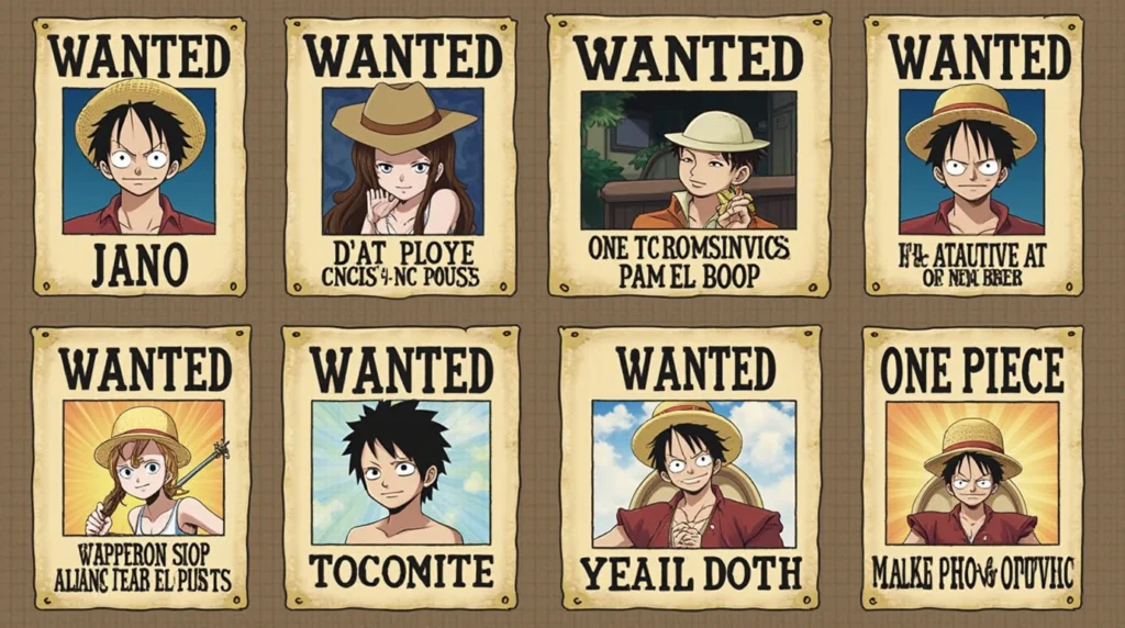 One Piece Wanted Posters